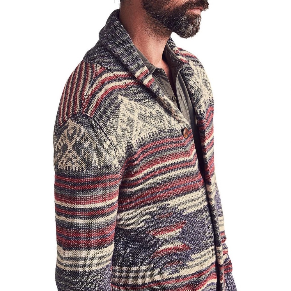 Faherty Men’s Thunderbird Serape Jacquard
Button Cardigan - Medium - EUC - Picture 2 of 14
